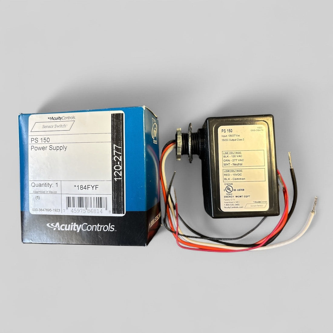 Acuity Controls Sensor Switch PS 150 Power Supply Pack 120/277 184FYF
