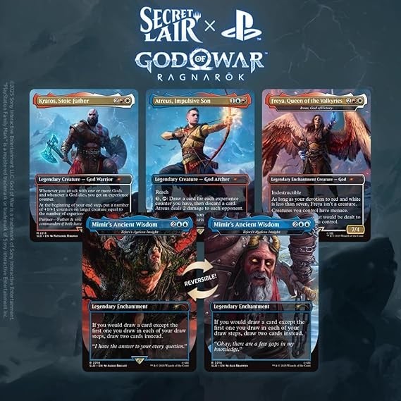 Magic the Gathering Secret Lair x God of War: Norse -Non-Foil - NEW SEALED