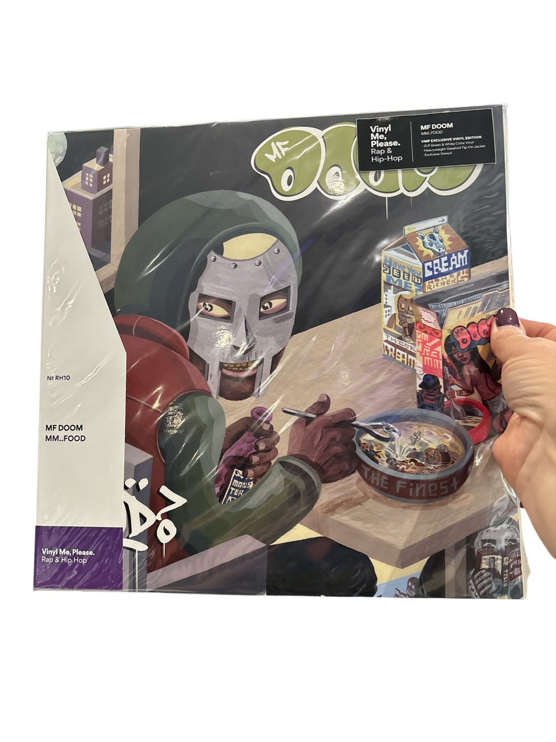 MF Doom ‎MM..Food Green/White Vinyl Me Please VMP Record 2LP Rhymesayers SEALED