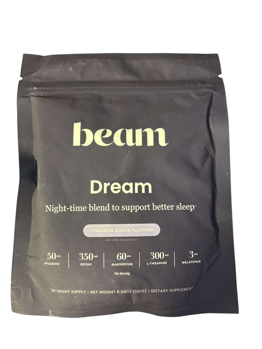 Beam Dream 30 Night Supply - Cinnamon Cocoa Flavored Dietary Supplement BB 11/26