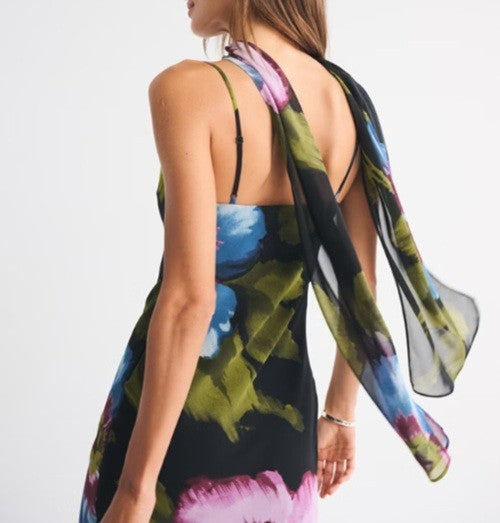 The A&F Julia Slip Scarf Maxi Dress - XLarge Petite - NWT