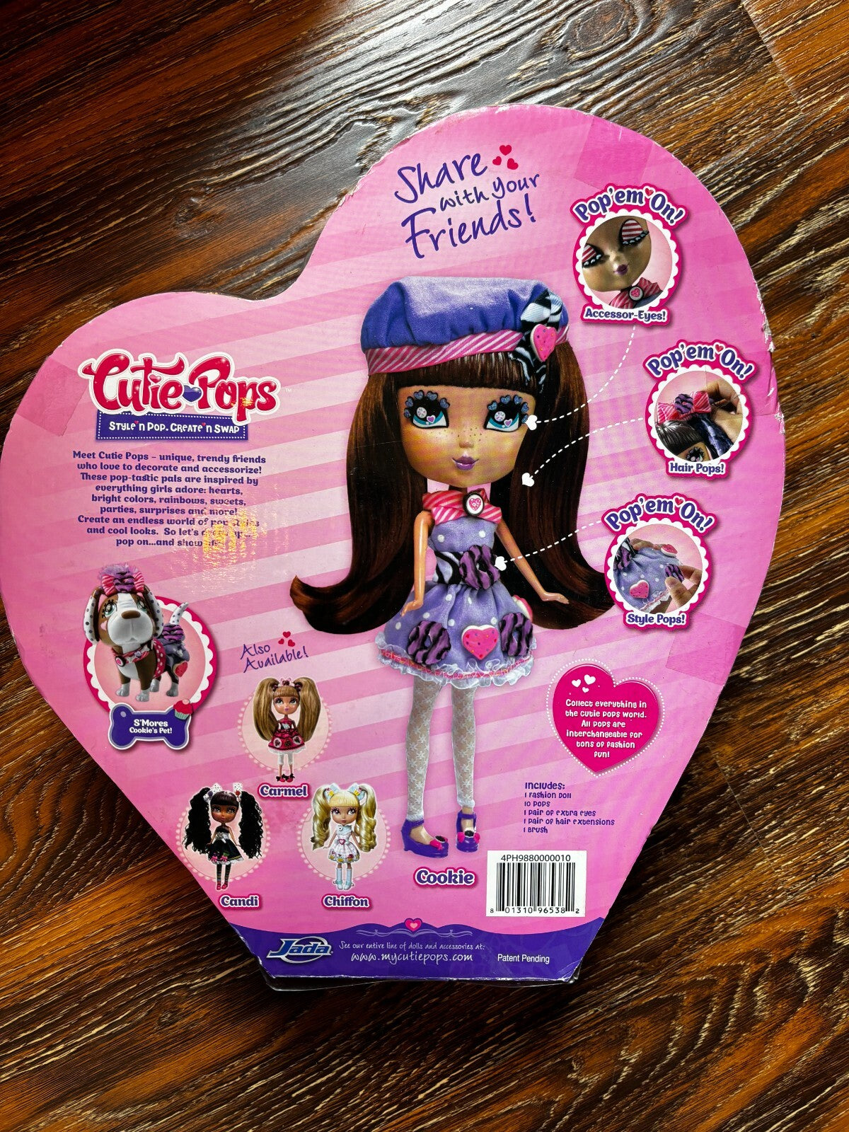 CUTIE POPS *COOKIE* PRINCESS DOLL "Style 'N Pop - Create 'N Swap" NIB