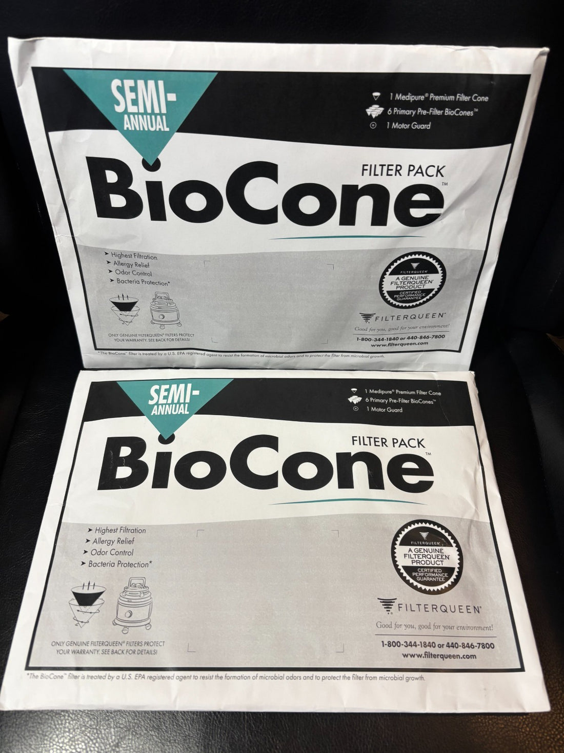 Filter Queen BioCone Semi-Annual FIlter Pack (2 Packs) Part # 4 404 01 3100 NEW