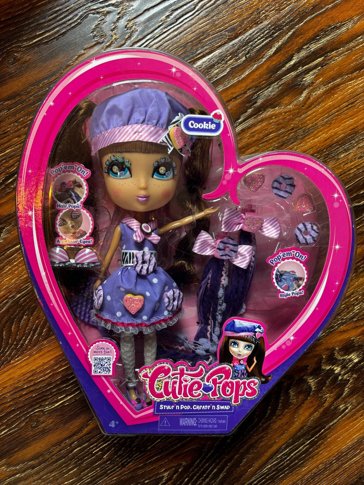 CUTIE POPS *COOKIE* PRINCESS DOLL "Style 'N Pop - Create 'N Swap" NIB