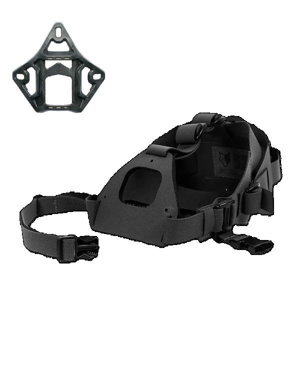 Tracer Tactical Night Vision Head Harness  V1 Strap Mount Frame - 3 Hole Shroud