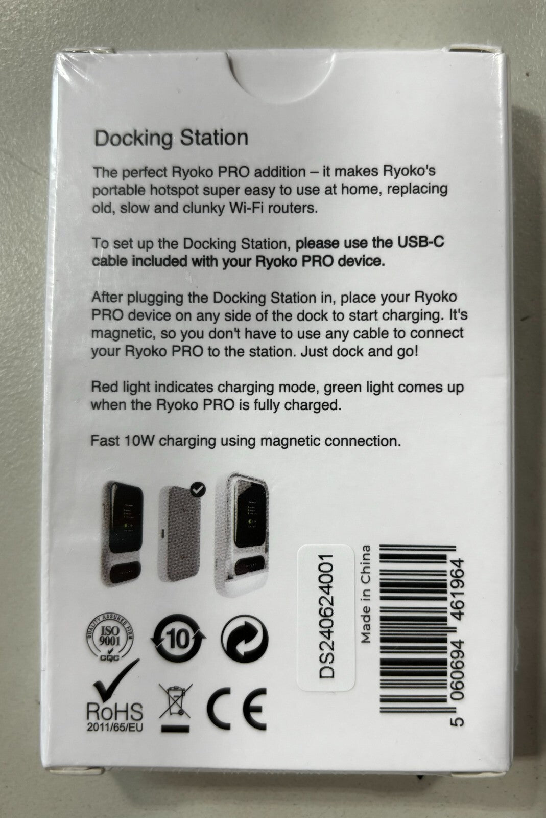 RYOKO Docking Station Charge Ryoko Wireless Router