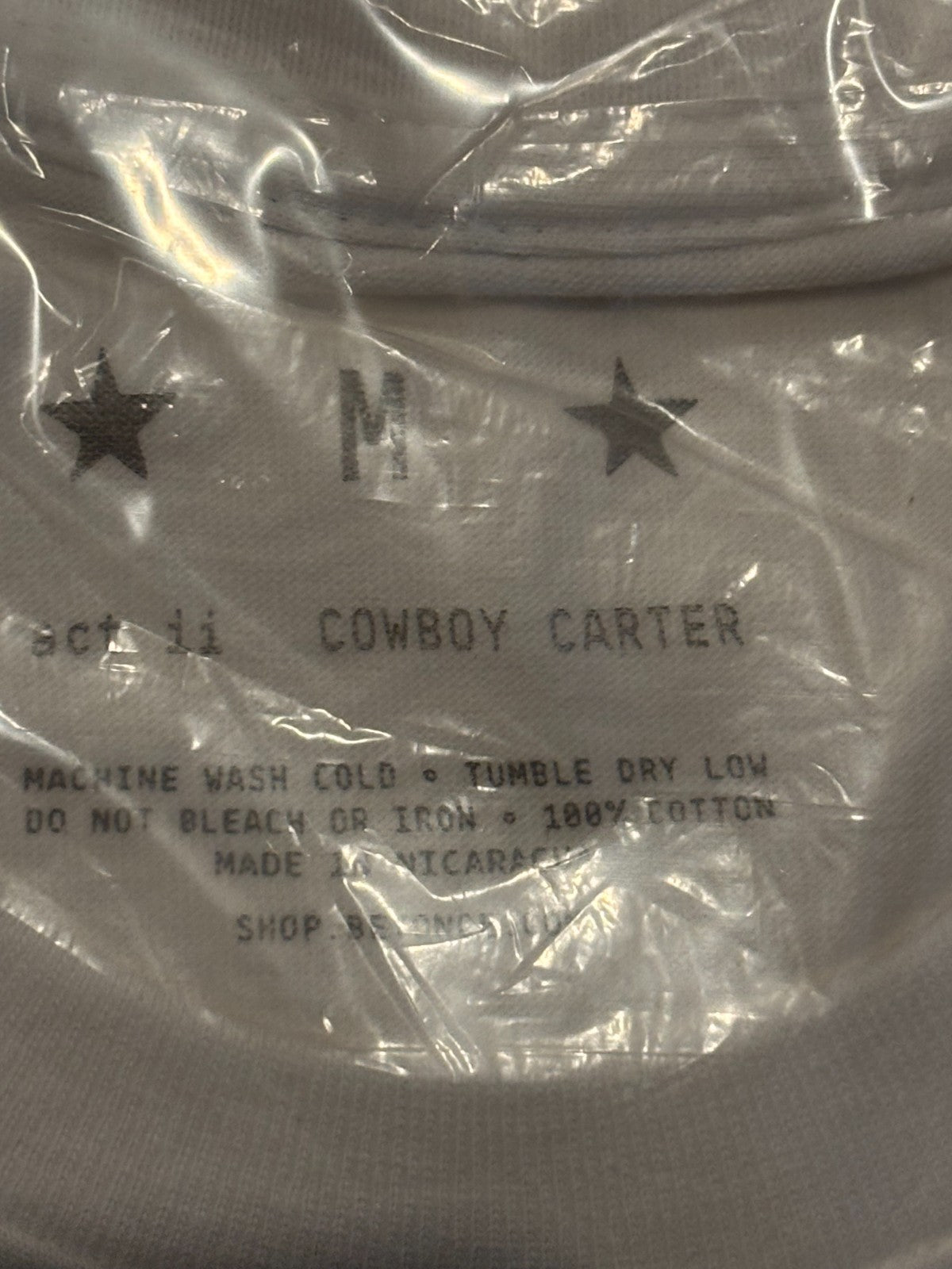 Official Beyonce Cowboy Carter Act II Shirt White Sz Medium Limited Edition NWT