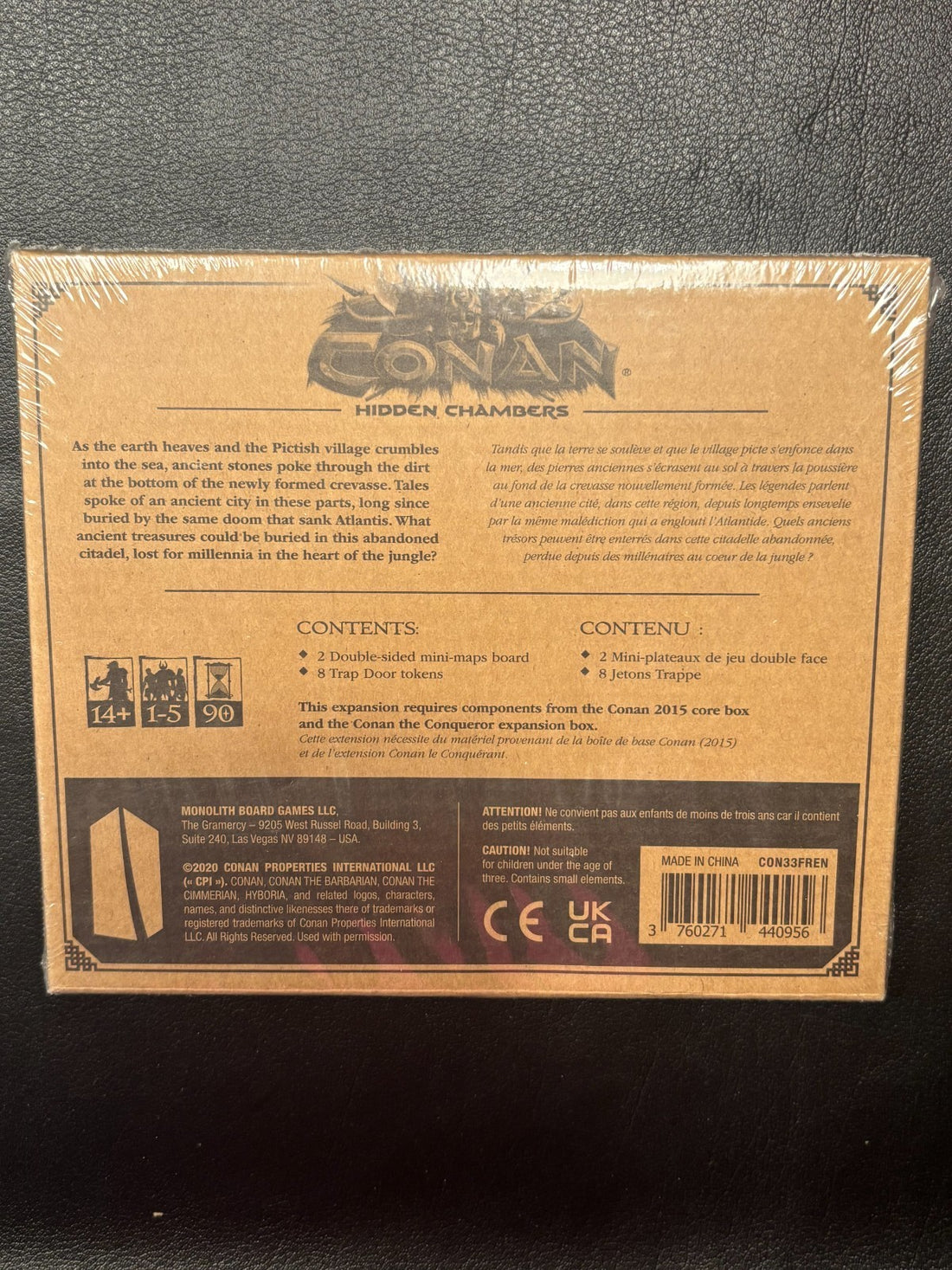 RARE! Conan Monolith - Hidden Chambers Expansion - Board Game & RPG -NWT
