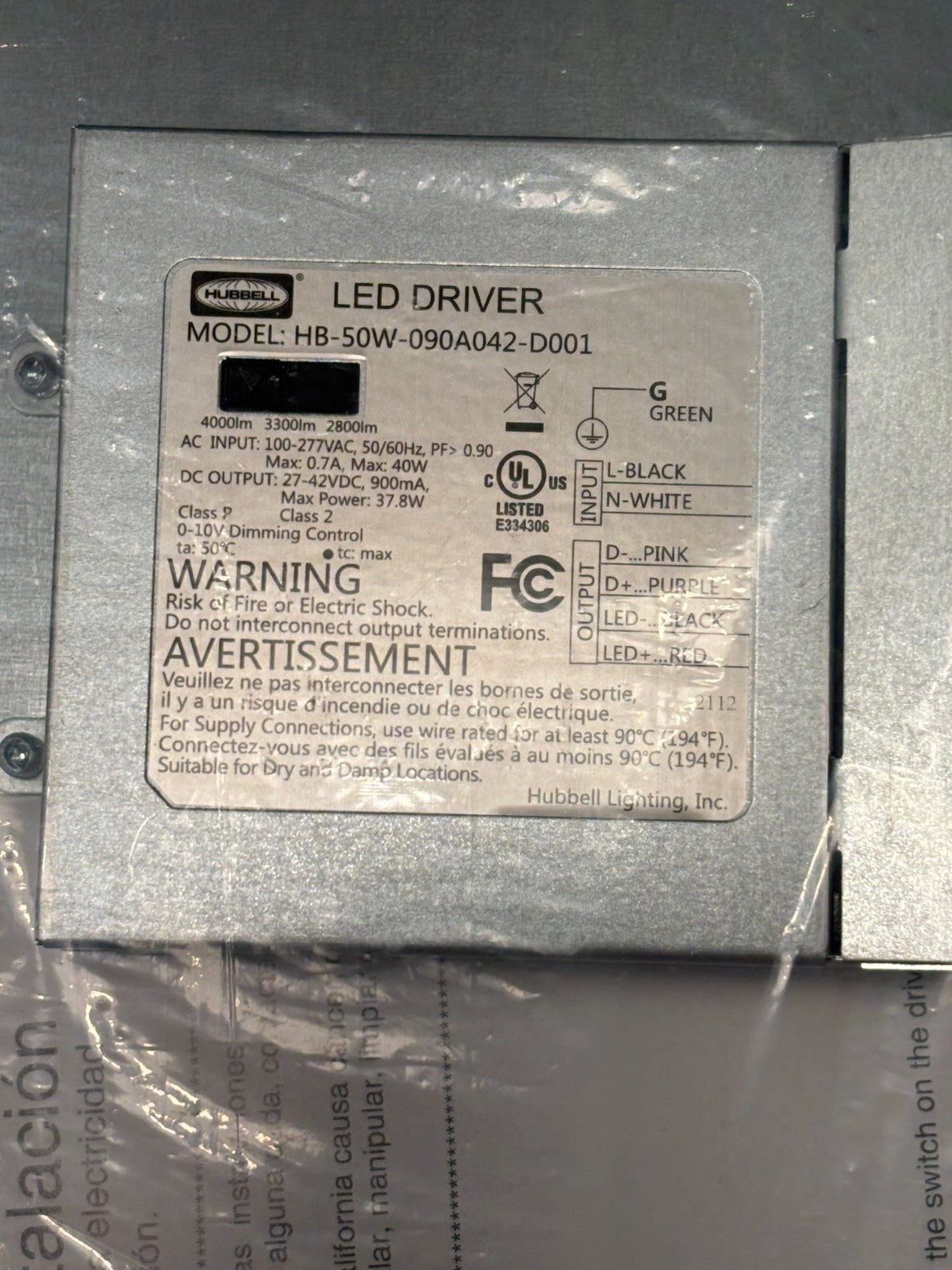 NEW  Columbia Lighting CFP22-40/33/2840 2'x2' Edge-Lit Flat Panel Dimable