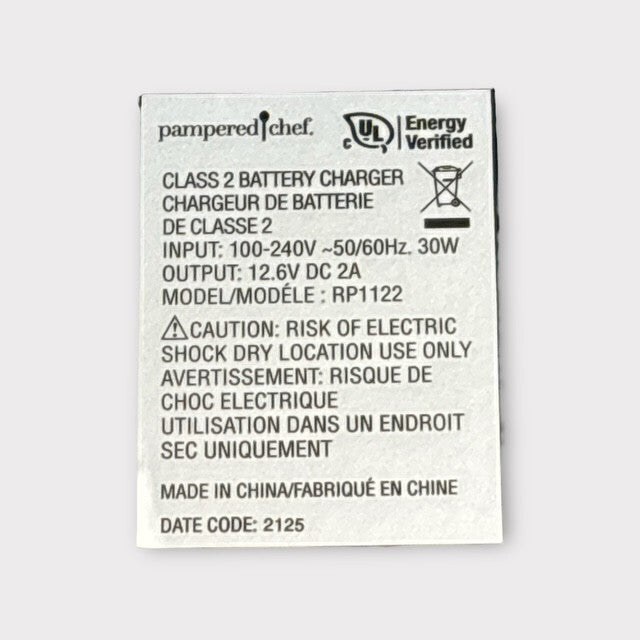 Pampered Chef Flex+Multi Prep Replacement Charging Station Only RP1122 #100272