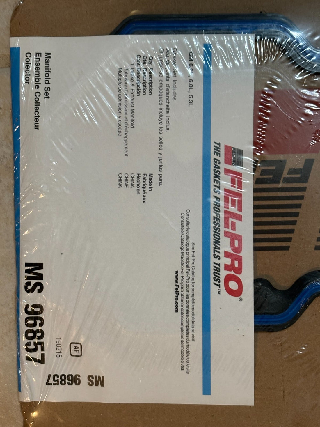 Fel-Pro MS 96857 Intake Manifold Gasket Set