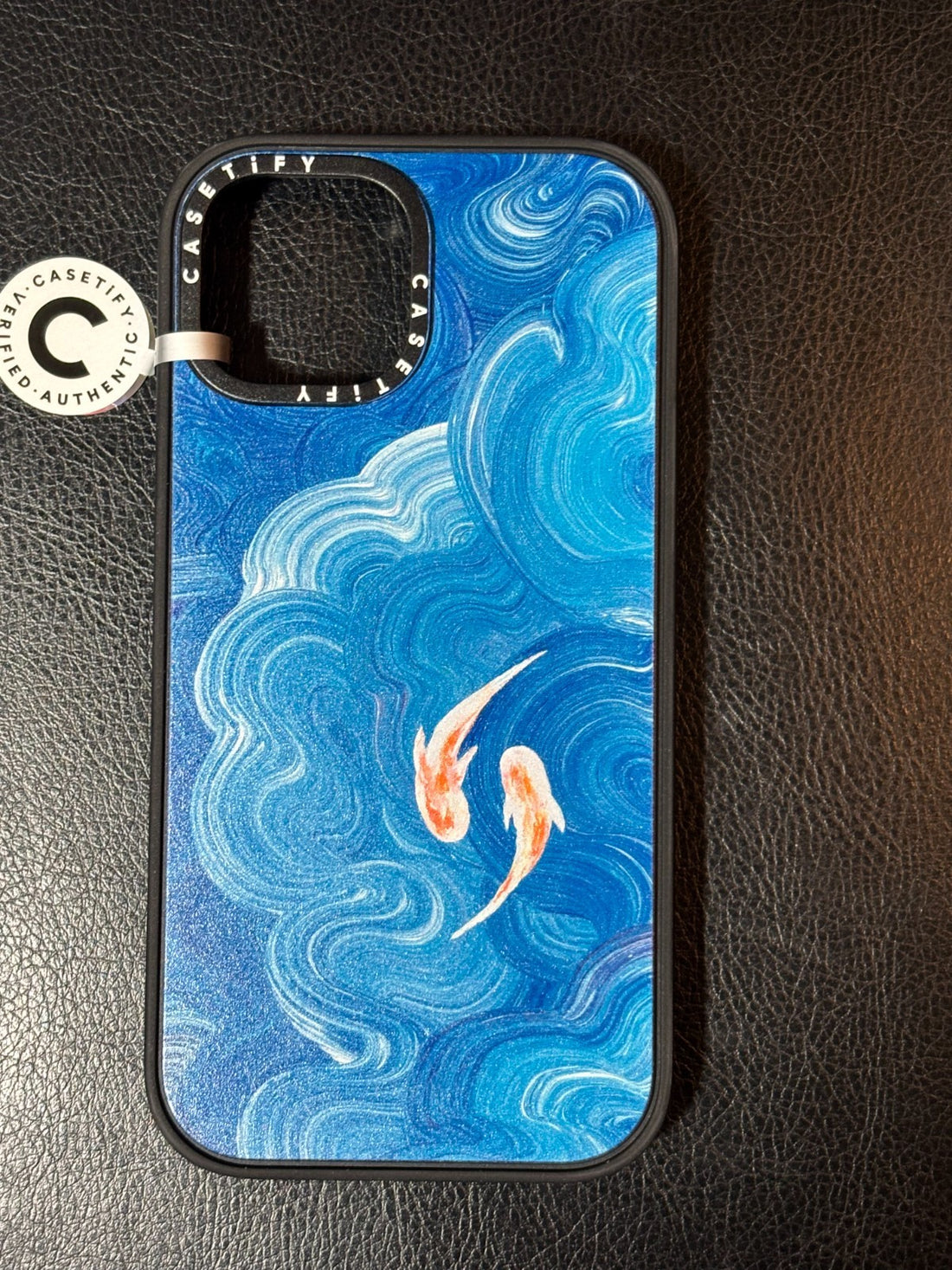 Casetify Clear with black trim - Two Little Koi  - iPhone 15  - NWT