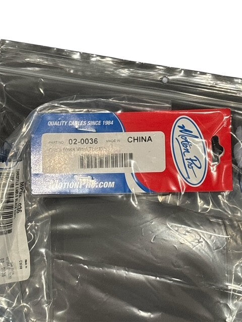 Motion Pro Black Vinyl Throttle Cable 02-0036