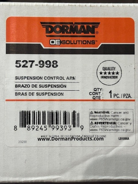 Dorman Suspension Control Arm 527-988 for 2013-2019 FORD ESCAPE  NEW