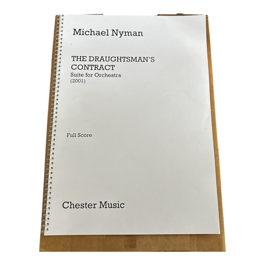The Draughtsman's Contract Suite for Orchestra (2001) Full Score Michael Nyman