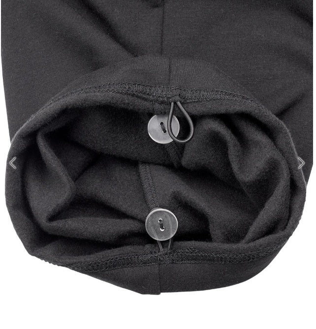 SILVERTS - WOMEN'S CONVENTIONAL FLEECE TRACK PANT - BLACK - LARGE