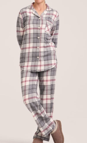 DENVER HAYES WOMEN'S FLANNEL PAJAMA SET - XLARGE - NEW