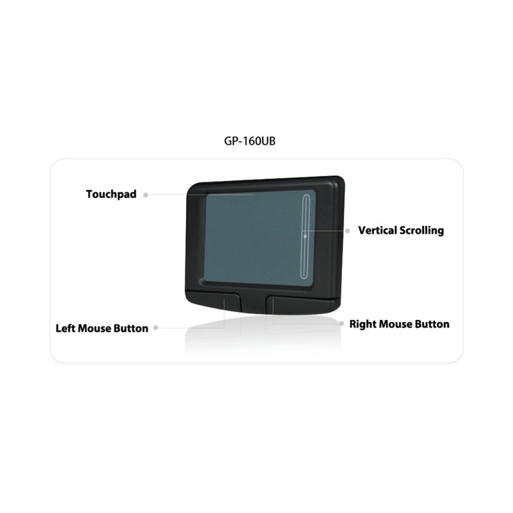 ADESSO EASY CAT 2 BUTTON USB TOUCHPAD (BLACK)