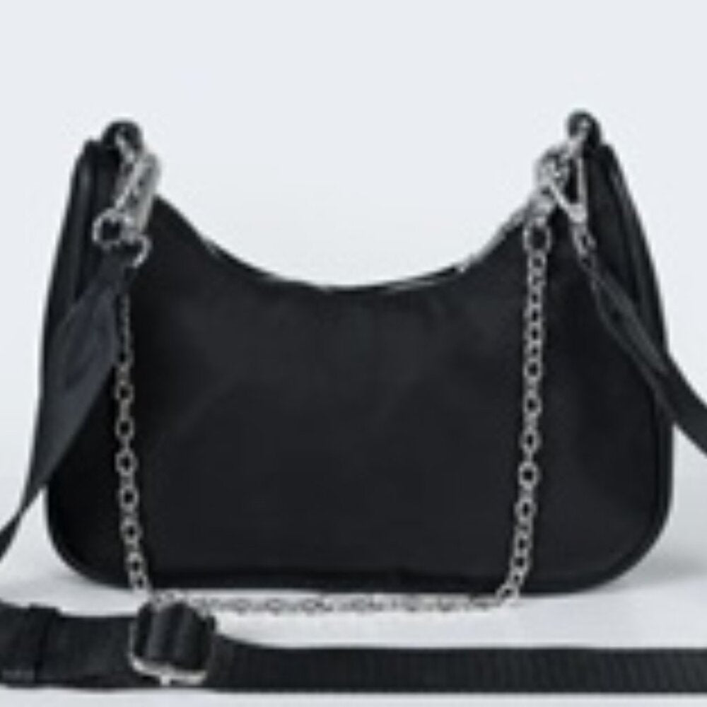 Peta & Jain Paloma Nylon Bag - Black - Shoulder or Crossbody