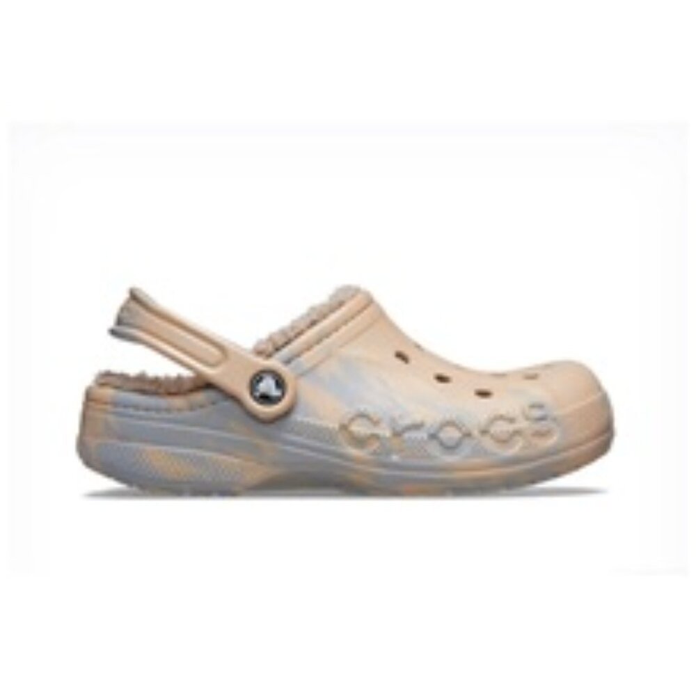 Crocs - Baya lined marbled clog chai/multi Unisex - Men's 9, Woman's 11