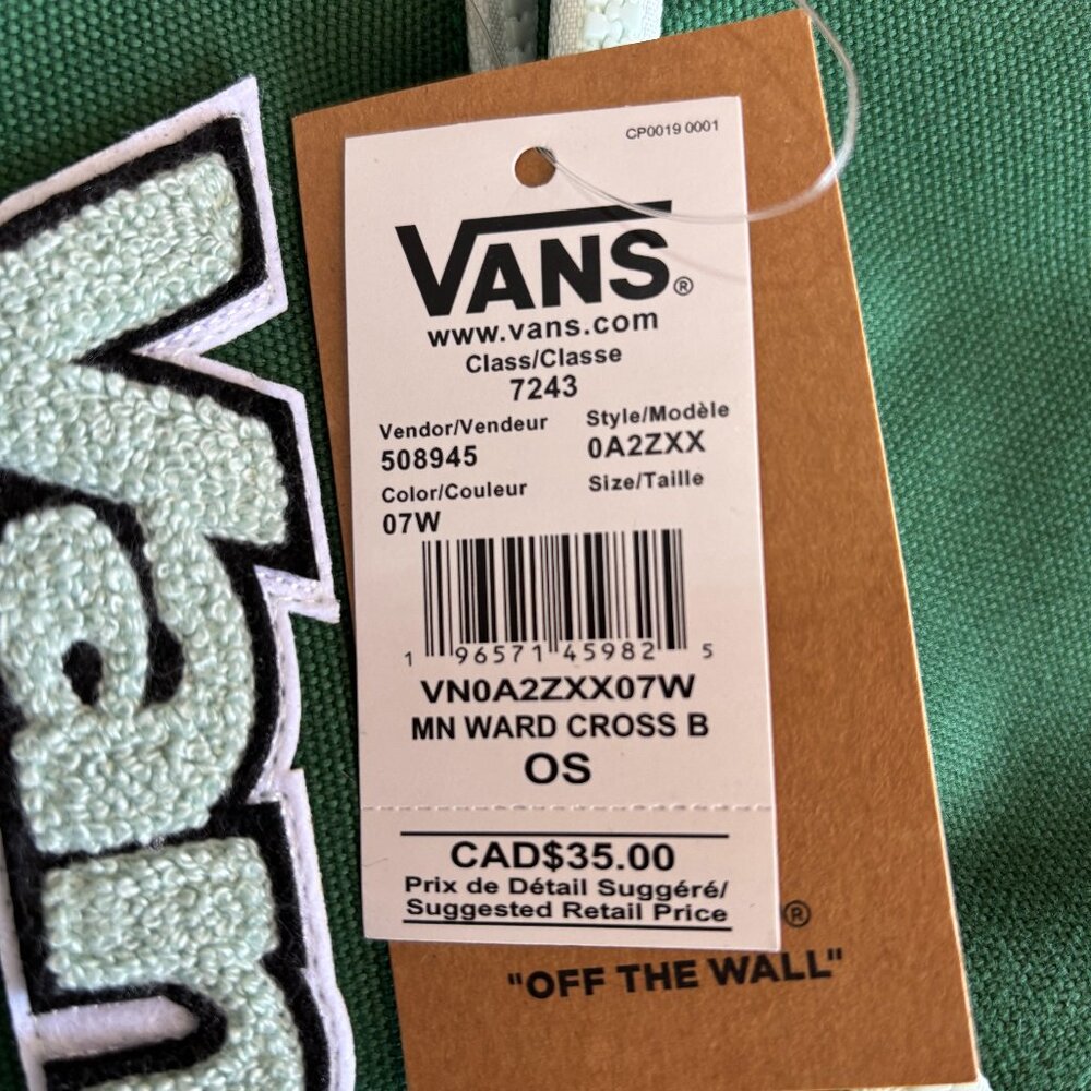 Vans Track Pants and Ward Cross Body Bag Bundle