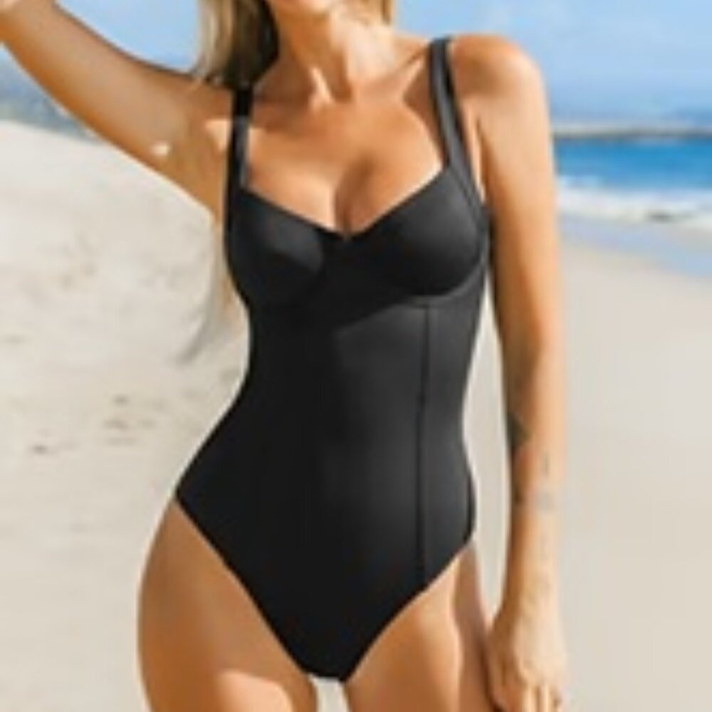 Cupshe Reverie Land Underwire Slim & Sculpt One Piece Bathing Suit