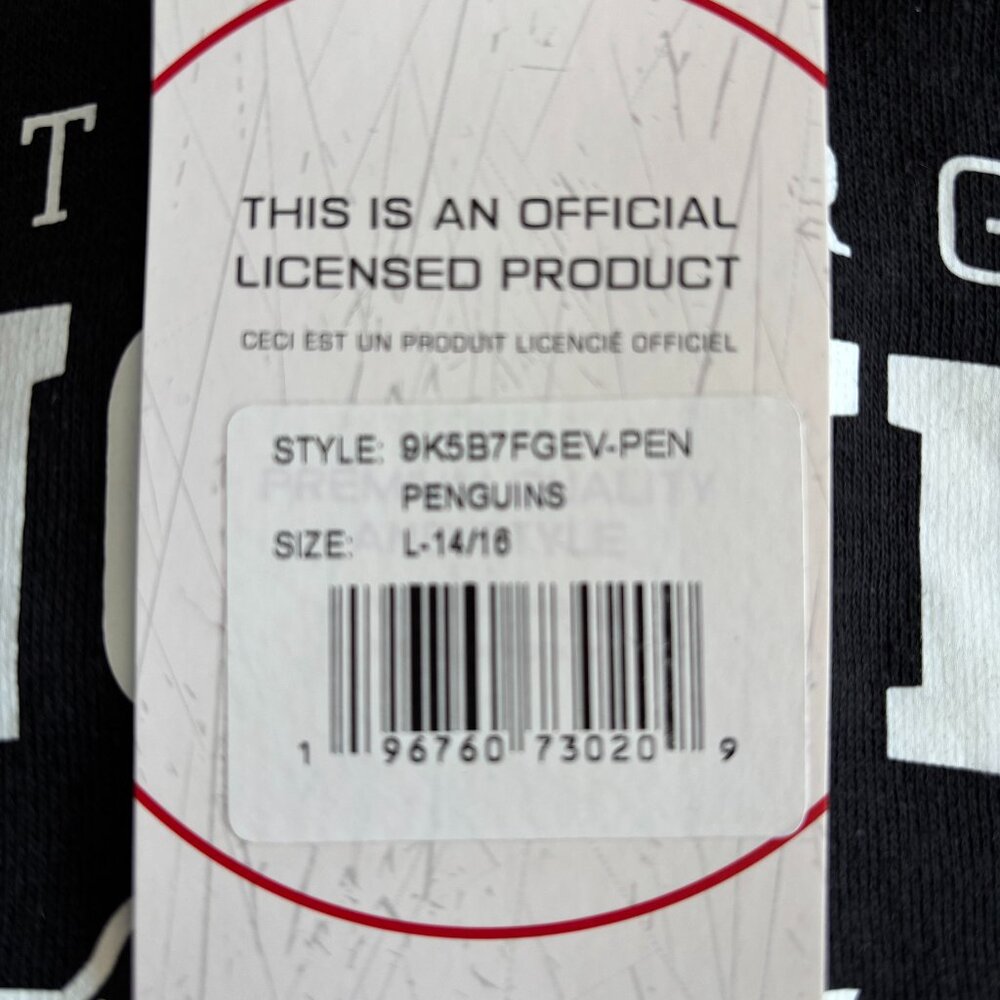 Youth's Large Pittsburgh Penguins NHL Hoodie - 14/16