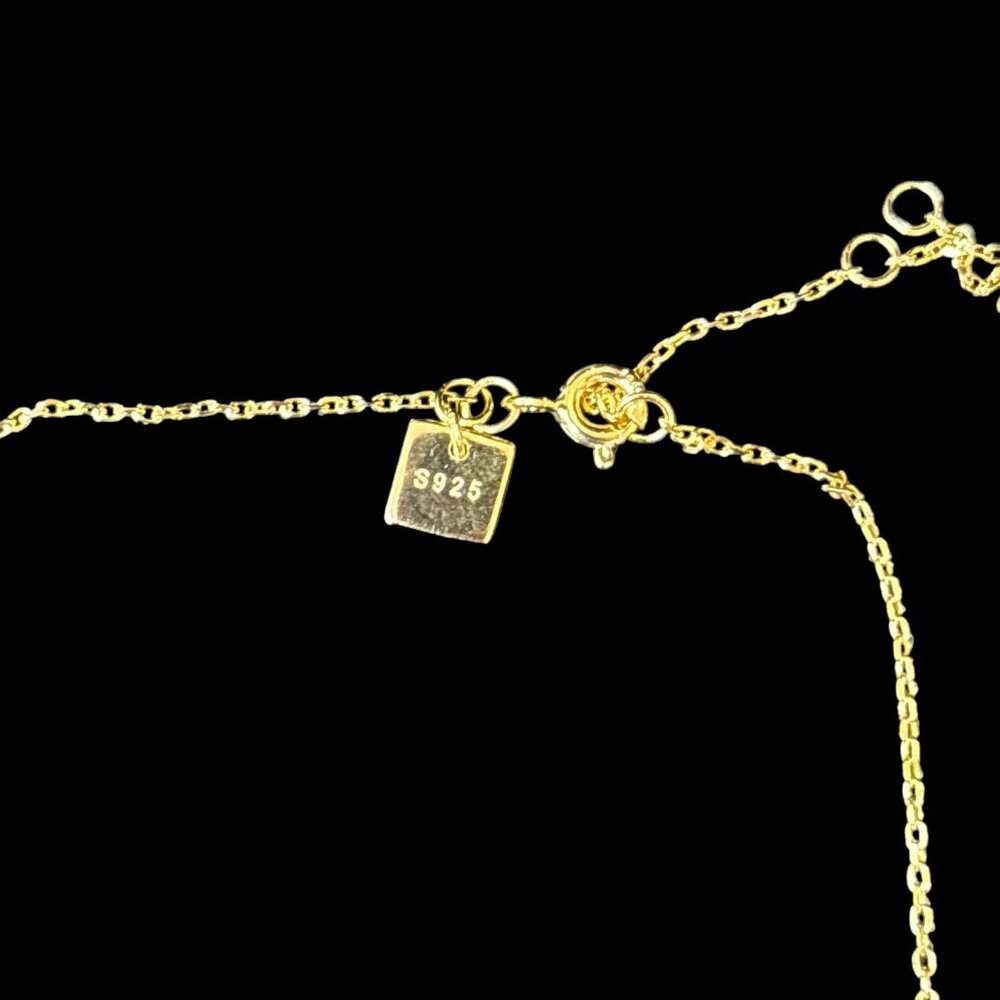 Pawsome Couture Teeny Tiny Paw Necklace 15-17 Inches - 18K Gold Vermeil