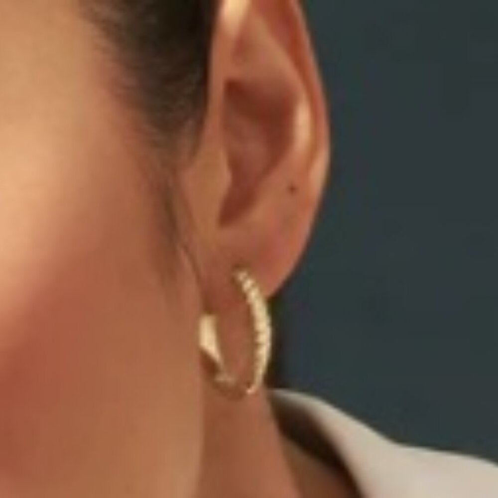 MIA Silver Hoop Earrings - NWT
