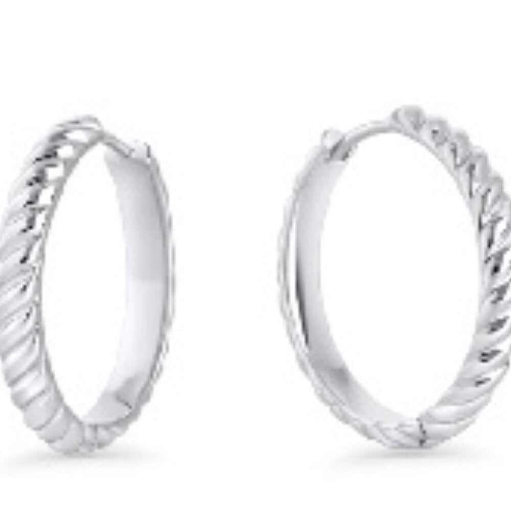 MIA Silver Hoop Earrings - NWT