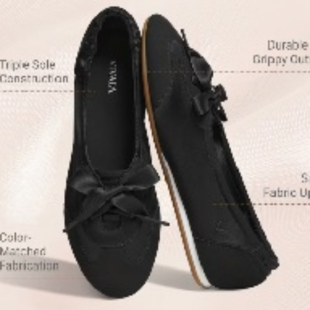 Vivaia Round-Toe Satin Sneakerina (Yanka) - Size 5.5 - NWT