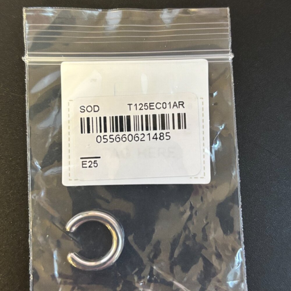 MIA 10mm hoops and 1 ear cuff. Stainless steel - stays silver forever! - NWT