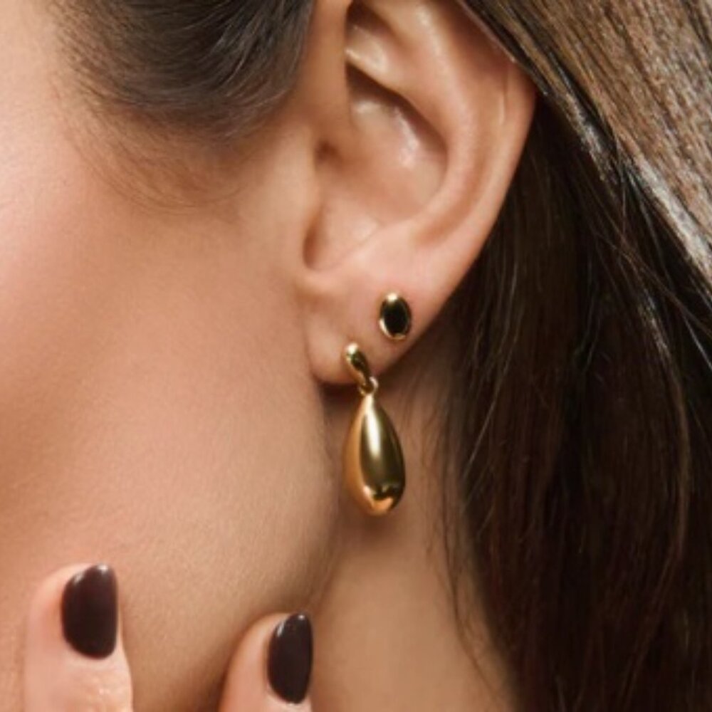 MIA - Sherley Pendant Earrings - PVD Gold - NWT