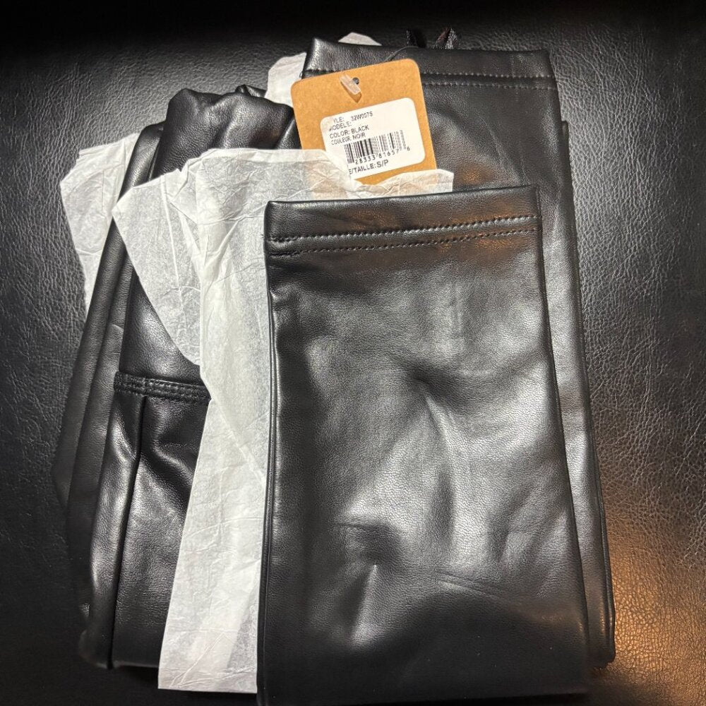 Frank & Oak Faux Leather Pants - Small - NWT