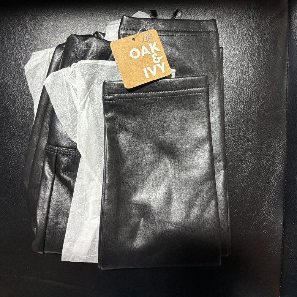 Frank & Oak Faux Leather Pants - Small - NWT