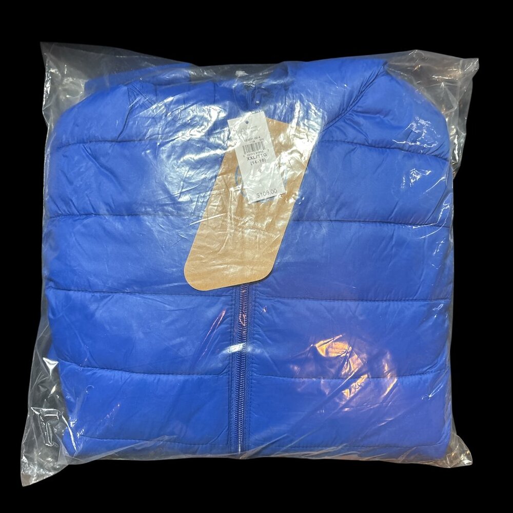 Gap Kids Lightweight PrimaLoft Puffer Jacket - Royal Blue - XXL (14-16)