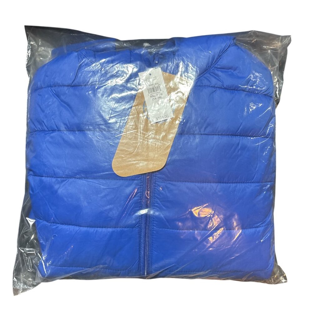 Gap Kids Lightweight PrimaLoft Puffer Jacket - Royal Blue - XXL (14-16)