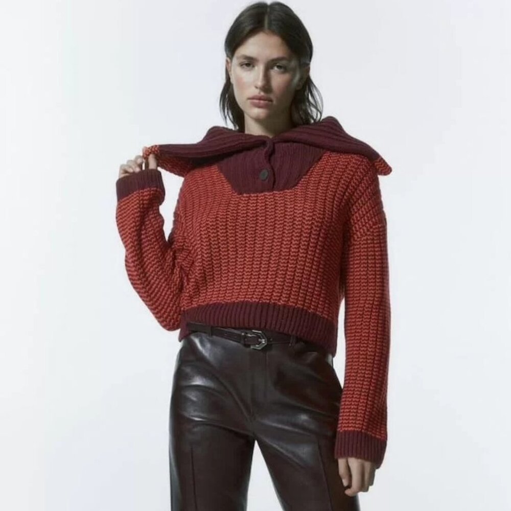 Massimo Dutti - Woman's Crop Sweater - Small - NWT