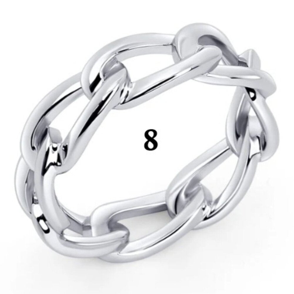3 Piece Mia Jewelry, anklet, ring (8) and earrings - silver - NWT