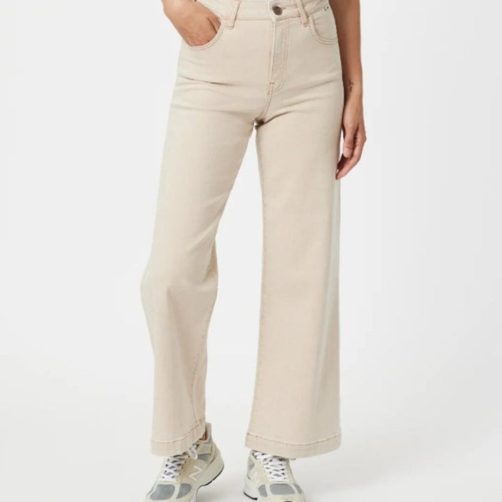 Mavi - Paloma Wide Leg Jeans  Mid Rise | Beige Natural Dye - W26xL29 - NWT