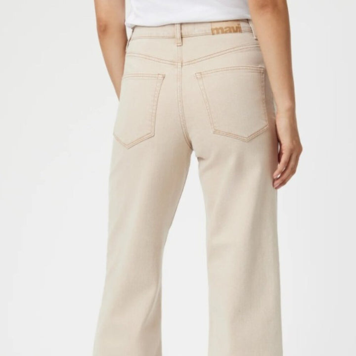 Mavi - Paloma Wide Leg Jeans  Mid Rise | Beige Natural Dye - W26xL29 - NWT