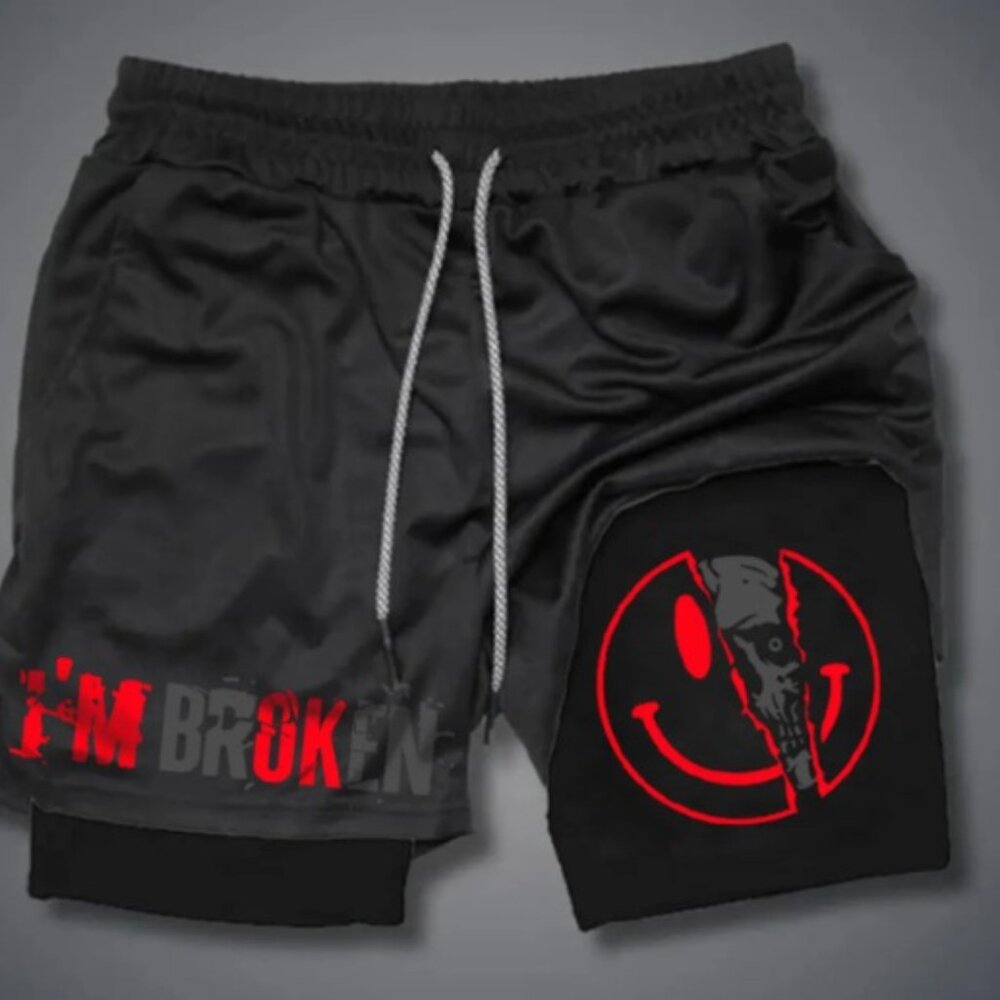 I'm Broken Shirt and Short Lot - 2 Muscle, 1 Tshirt, 1 Short - Medium - NWT