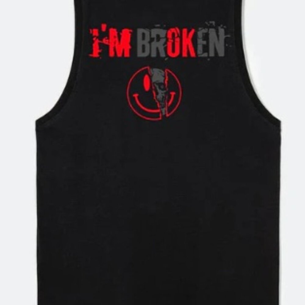 I'm Broken Shirt and Short Lot - 2 Muscle, 1 Tshirt, 1 Short - Medium - NWT