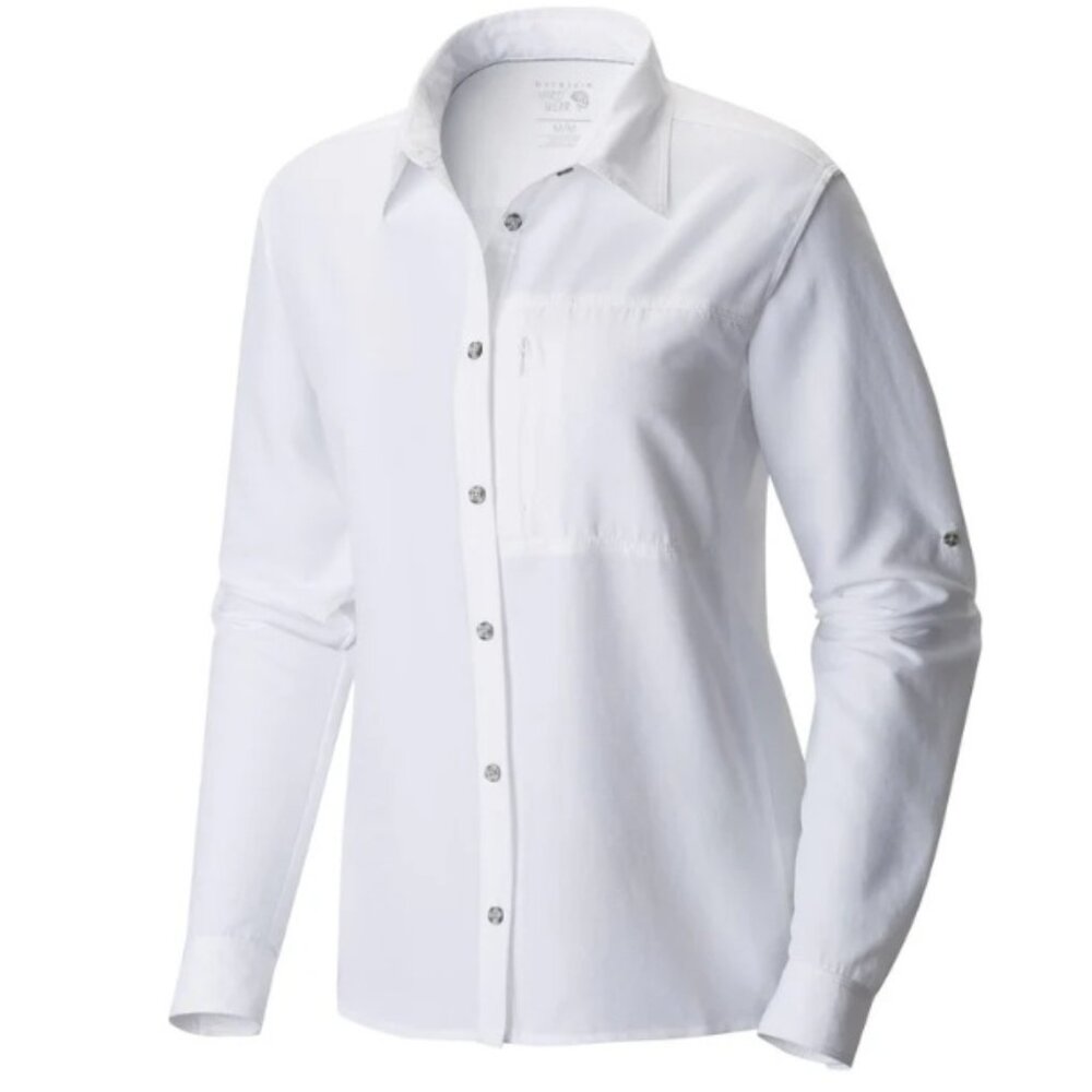 Mountain Hardwear Women's Canyon Long Sleeve - LARGE - WHITE - NWT