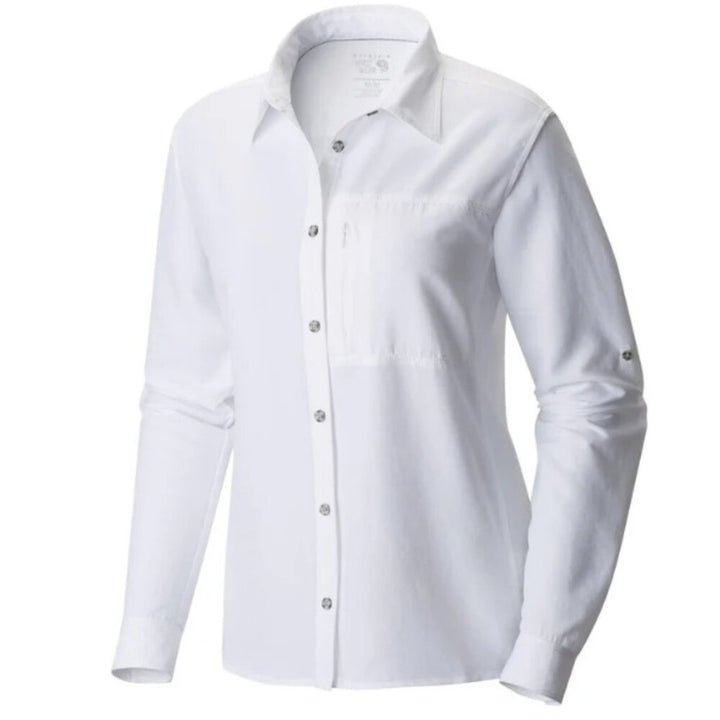 Mountain Hardwear Women's Canyon Long Sleeve - LARGE - WHITE - NWT