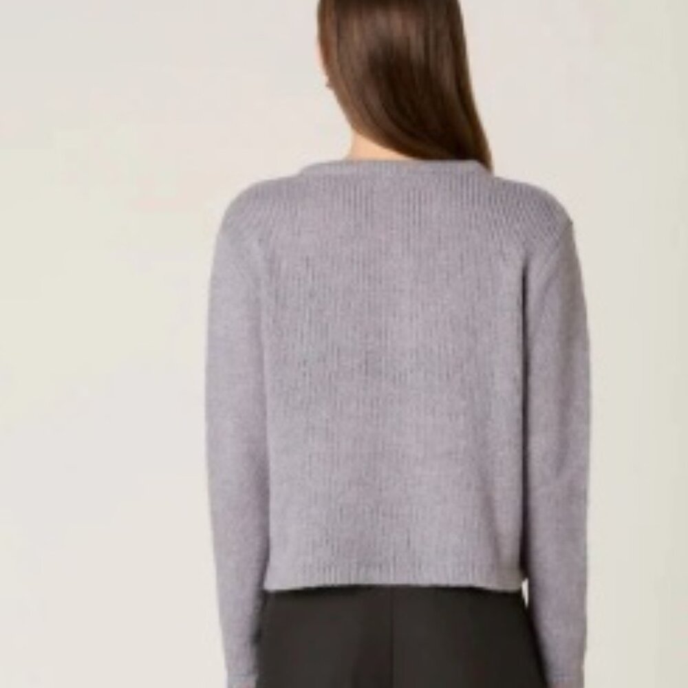 Nia Ariana Cardigan Grey Wool Blend Cardigan - Relaxed Fit - L/XL (10-14) NWT