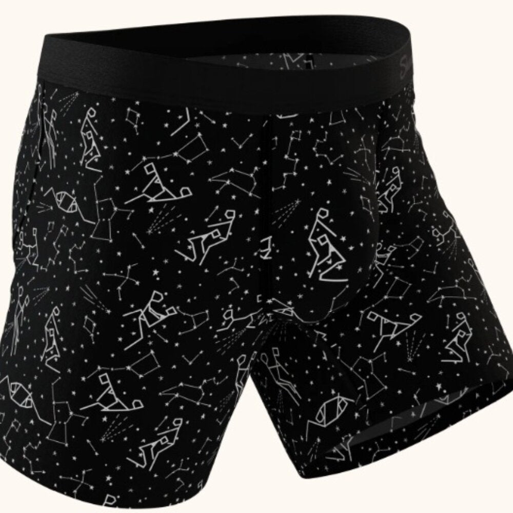 SHINESTY 2 PACK MEN'S BOXERS LARGE + 1 WOMEN'S CHEEKY SMALL (TWO MATCH!)