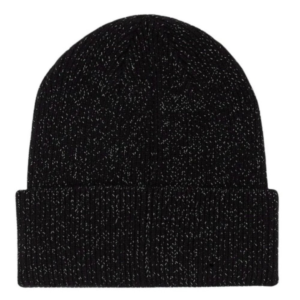 KARL LAGERFELD - CHOUPETTE LUREX TOQUE -  BLACK - NWT