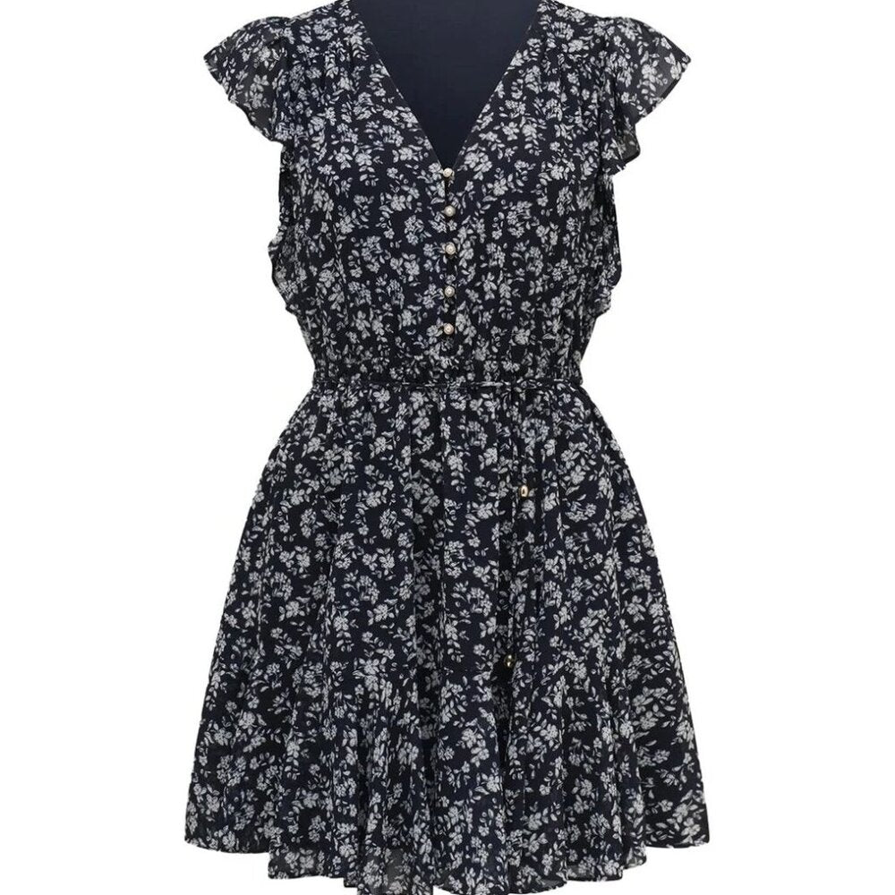 EVER NEW - MAXINE FLUTTER SLEEVES MINI DRESS - SIZE 12