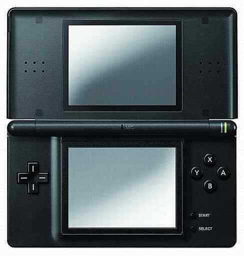 Nintendo DS Lite Video Game Console - Jet Black -USED WITH SCRATCHES SEE PHOTOS